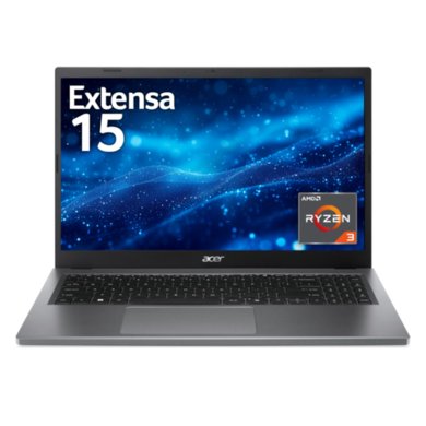 Acer Extensa 15 15.6" Laptop, AMD Ryzen 3, 8GB RAM, 256GB SSD, Grey