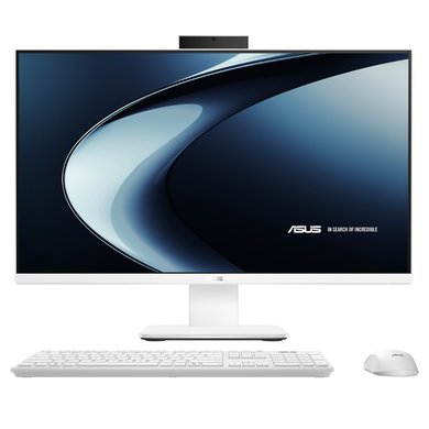 ASUS V400 All-in-One PC with 27-inch Display, Intel Core i5-13420H, 16GB RAM, 512GB SSD, White