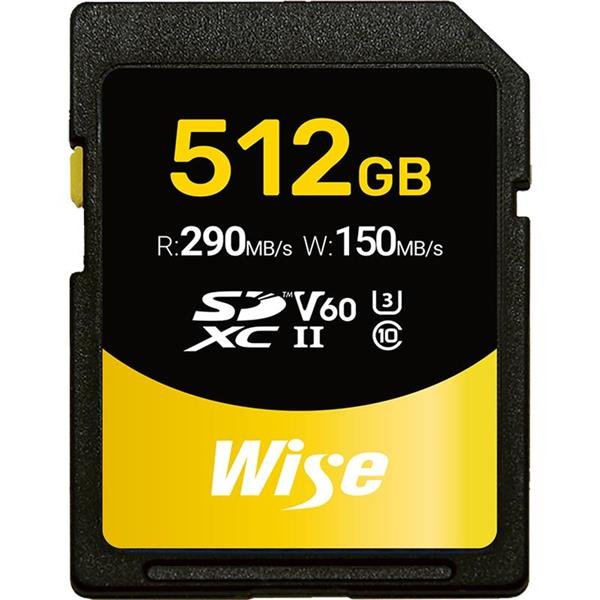 Wise SDXC UHS-II V60 Memory Card 512GB