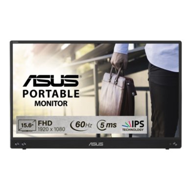 ASUS ZenScreen MB16ACV 15.6-inch IPS FHD Portable USB-C Monitor in Black