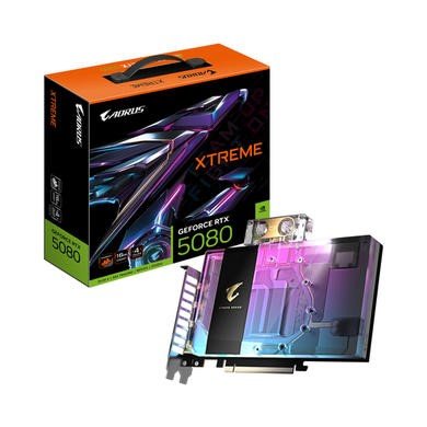 Gigabyte AORUS GeForce RTX 5080 XTREME WATERFORCE 16GB GDDR7 Graphics Card