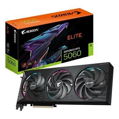 Gigabyte Aorus GeForce RTX 5060 Elite 8GB GDDR7 Graphics Card