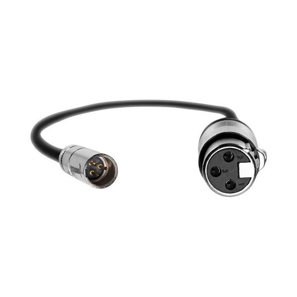 Kondor Blue Mini XLR to XLR 16-inch Audio Cable in Black