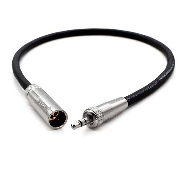 Kondor Blue 12" Mini XLR to 3.5mm TRS Locking Screw-On Stereo Audio Cable