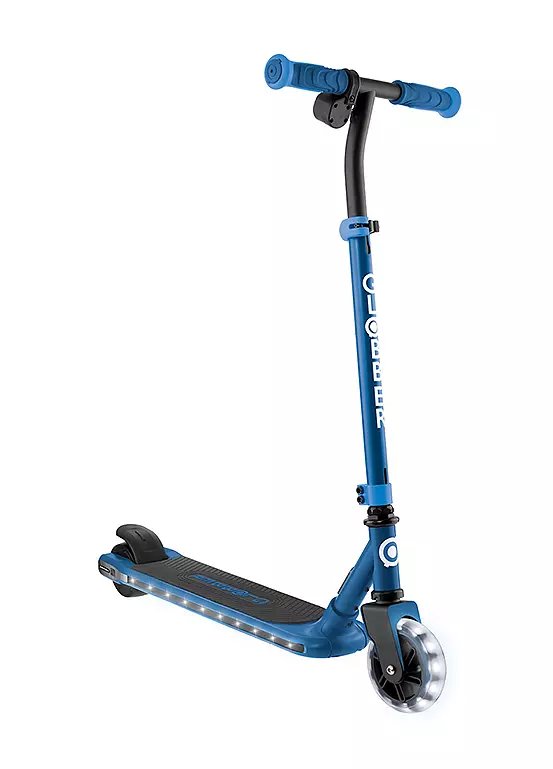 Globber E-Motion 6 Light Up Electric Scooter for Kids - Blue