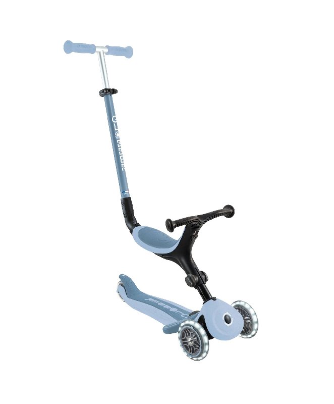 Globber Go Up Active Lights Eco Scooter - Blueberry