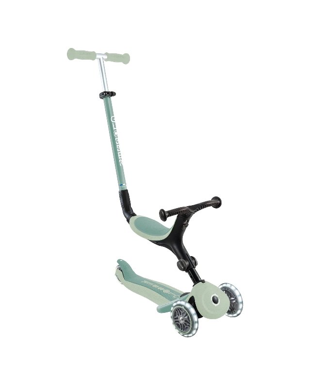 Globber Go Up Active Lights Eco Scooter – Pistachio