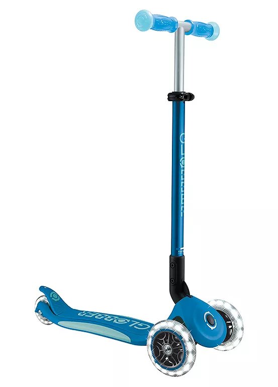 Globber Elite Glow Lights Scooter Blue