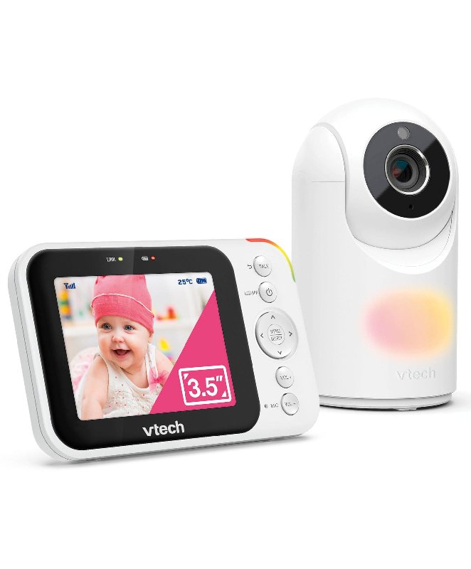 VTech VM4263 3.5" Pan & Tilt Video Monitor - White