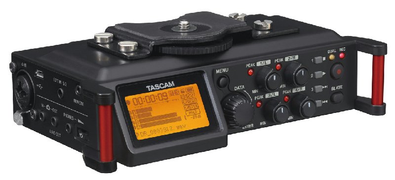 Tascam DR-70D 4-Channel Portable Audio Recorder for DSLR Cameras