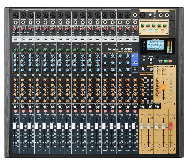 Tascam MODEL 2400 24-Channel Analogue Recording Console and Live Mixer with Audio Interface