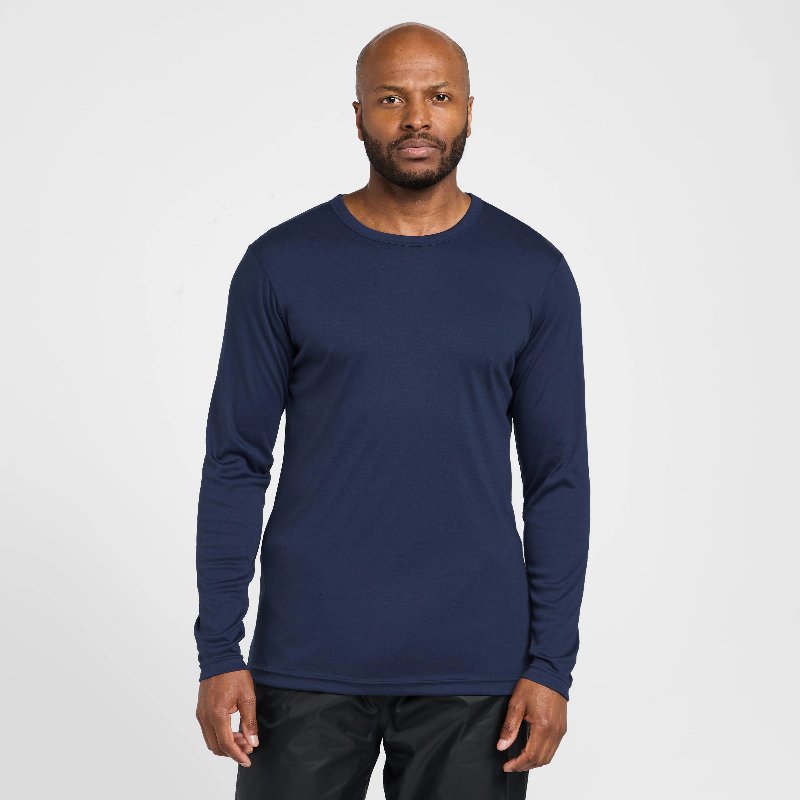 Peter Storm Men's Long-sleeve Thermal Crew Neck Top in Navy