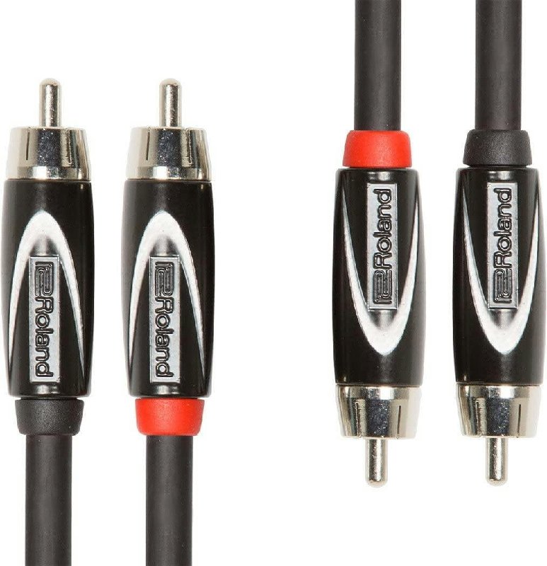 Roland Black Series 1.5m Dual RCA-RCA Interconnect Cable
