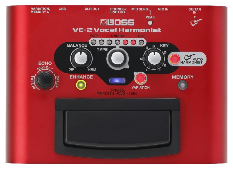 BOSS VE-2 Vocal Harmonist Stomp Box Pedal