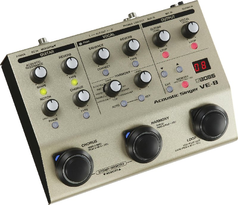 Boss VE-8 Acoustic Singer Pedal