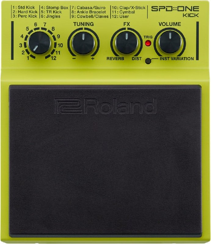 Roland SPD One Kick Percussion Pad Add-on with 22 Sounds and USB-MIDI