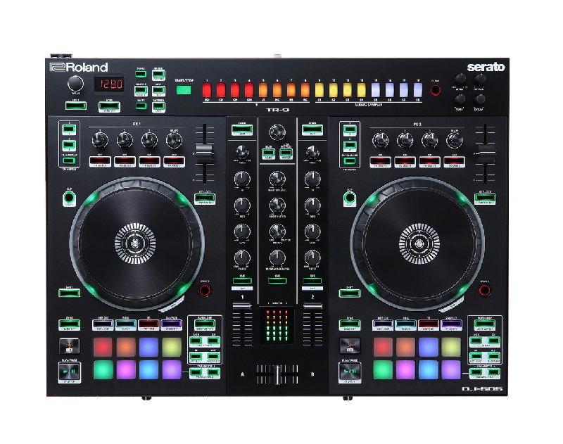 Roland DJ-505 2-Channel DJ Controller with Serato DJ Pro and TR Drum Sounds