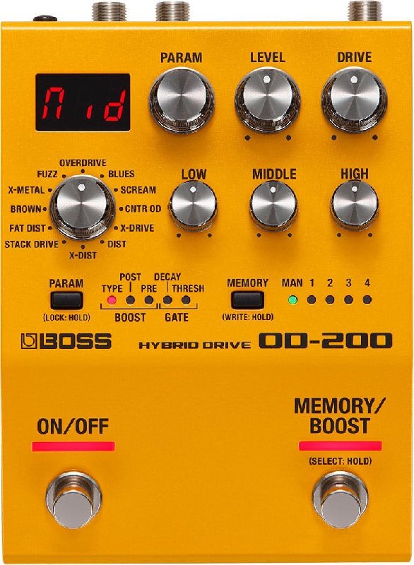 Boss OD-200 Hybrid Drive Overdrive and Distortion Pedal