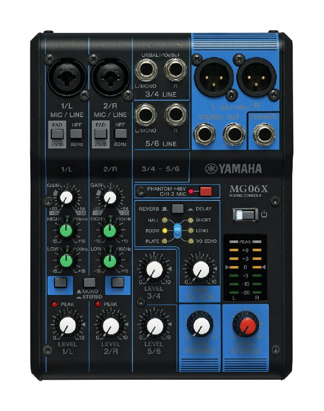 Yamaha MG06X 6-Channel Mixing Desk with SPX Effects