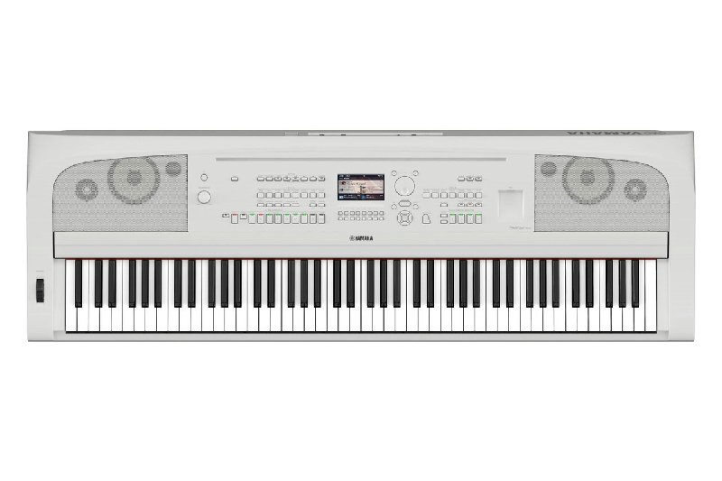 Yamaha DGX-670 Digital Home Piano in White with 88-Key Weighted Keyboard