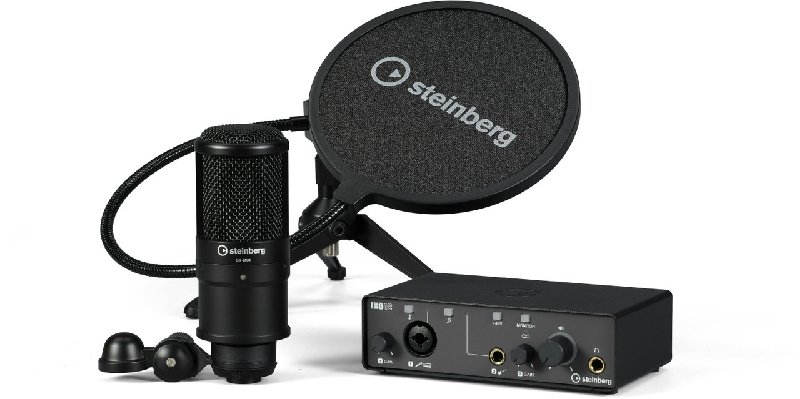 Steinberg IXO12 Audio Interface with ST-M01 Microphone, Pop Filter and Software Bundle
