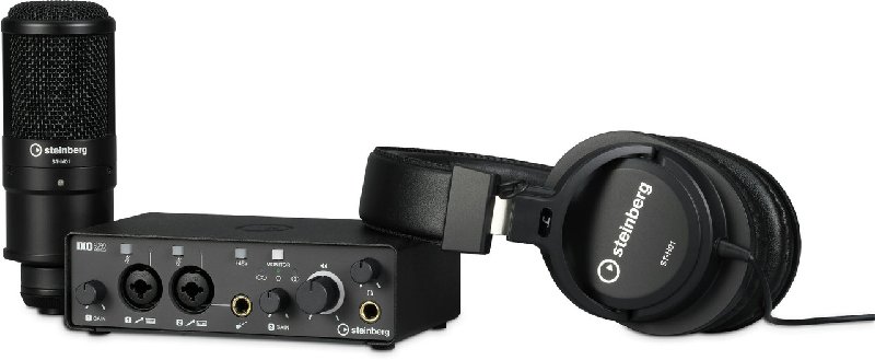 Steinberg IXO22 USB-C Audio Interface Recording Pack with Microphone and Headphones