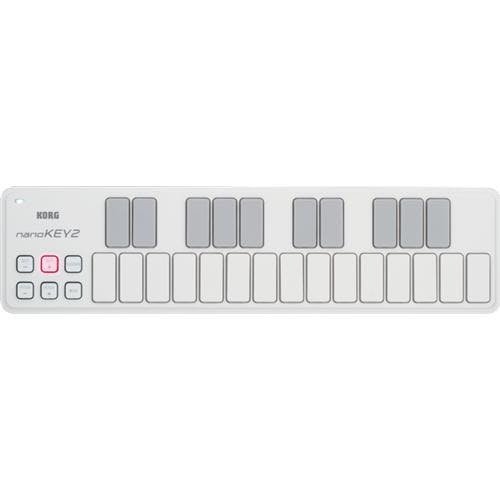 Korg nanoKEY2 25-Key USB MIDI Keyboard Controller in White
