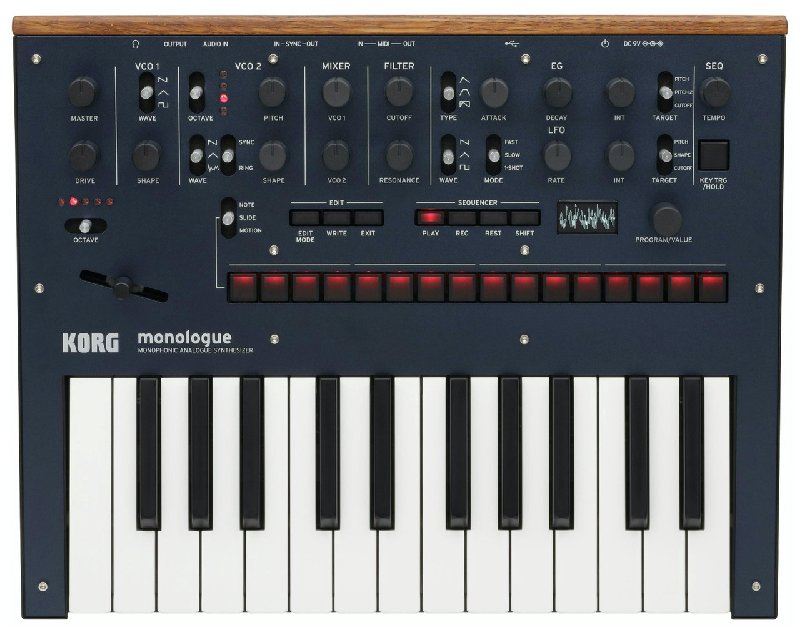 Korg Monologue Blue 25-Key Monophonic Analog Synthesizer