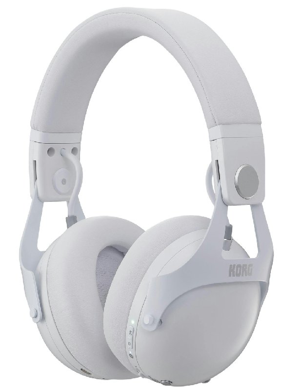 Korg NC-Q1 Active Noise Cancelling Wired/Wireless DJ Headphones in White