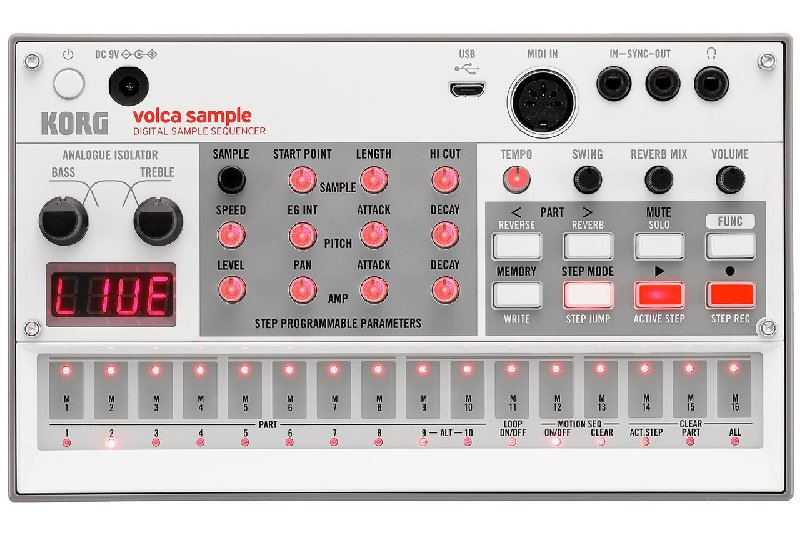 Korg Volca Sample 2 Portable Sample-Based Drum Machine and Sequencer