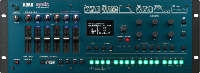 Korg Opsix Module Altered FM Synthesizer, 4U Rackmount/Desktop