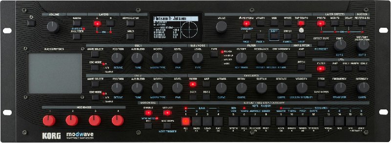 Korg Modwave MK2 Synth Module, 4U Rackmount/Desktop Wavetable Synthesizer