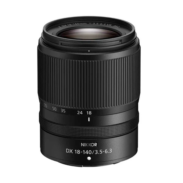Nikon Nikkor Z DX 18-140mm f/3.5-6.3 VR Lens in Black