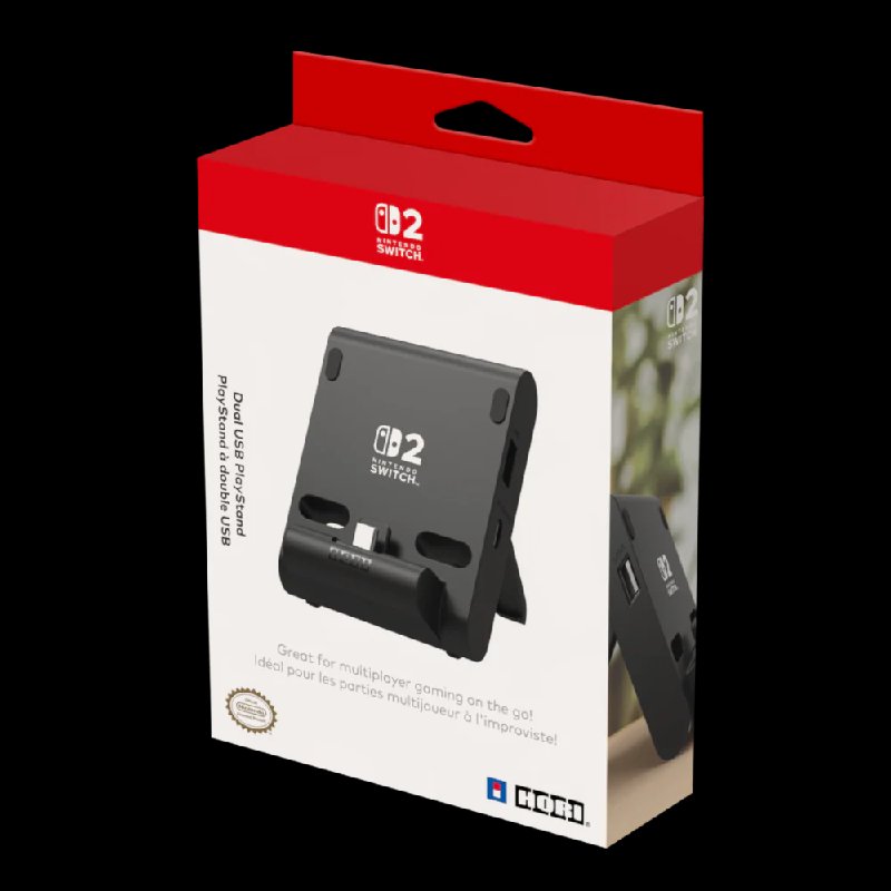 HORI Dual USB PlayStand for Nintendo Switch 2 - Black