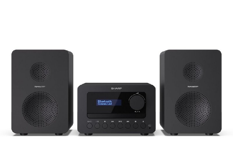 Sharp XL-B520D Tokyo Hi-Fi Micro Sound System with DAB+ Radio, Bluetooth and CD Player - Black