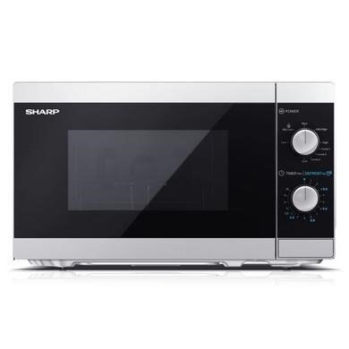 Sharp YC-MG01U-S 20L 800W Solo and Grill Microwave Oven in Silver