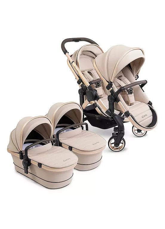 iCandy Peach 7 Twin Pushchair and Carrycot in Biscotti