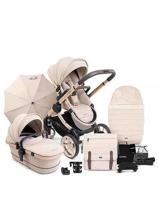 iCandy Peach 7 Pushchair and Carrycot Complete Bundle in Biscotti