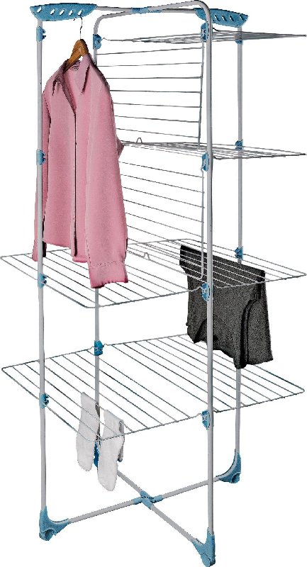 Minky Tower 40m Indoor Clothes Airer with White Steel Frame
