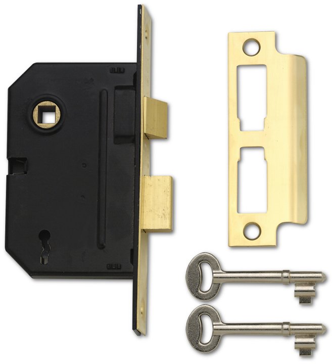 Yale 3 Lever Mortice Sashlock 65 x 101mm Polished Brass