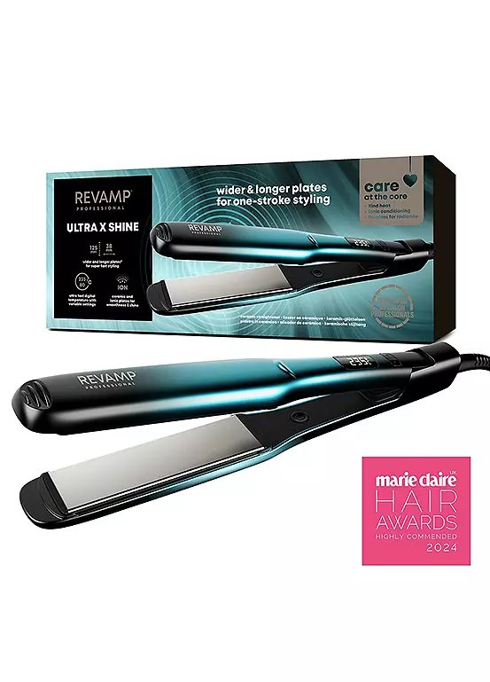 Revamp ST-2000-GB Ultra X Shine Ceramic Hair Straightener - Black