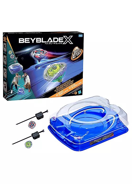 Beyblade X Drop Attack Battle Set with Beystadium, 2 Tops and 2 Launchers
