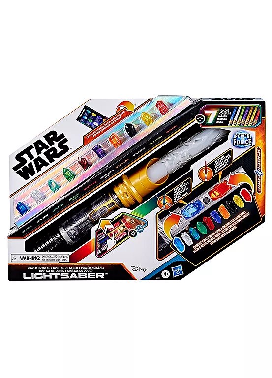 Star Wars Power Crystal Lightsaber with 10 Kyber Crystals