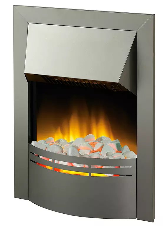 Dimplex Dakota Brushed Steel Optiflame Electric Inset Fire