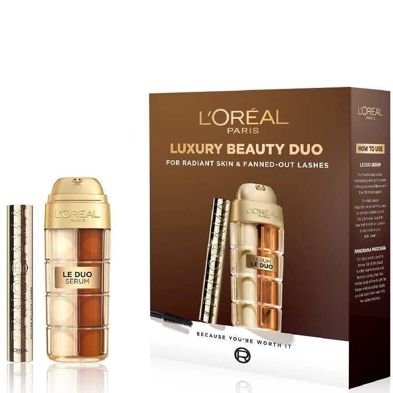 L'Oréal Paris Age Perfect Le Duo Serum 30ml and Panorama Mascara 10ml Beauty Set