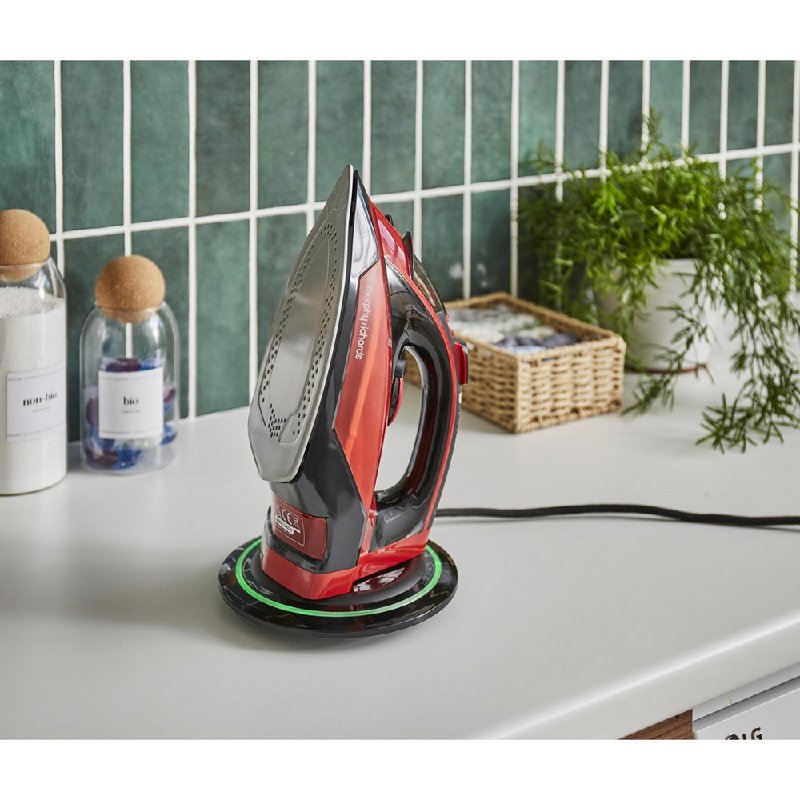 Morphy Richards 303250 EasyCharge Cordless Steam Iron - Red, 350ml