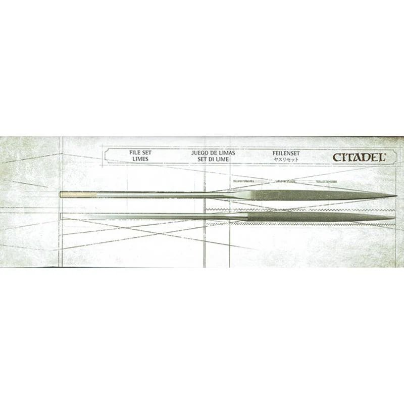 Games Workshop Citadel File Set with Rough and Fine Half-Round Files