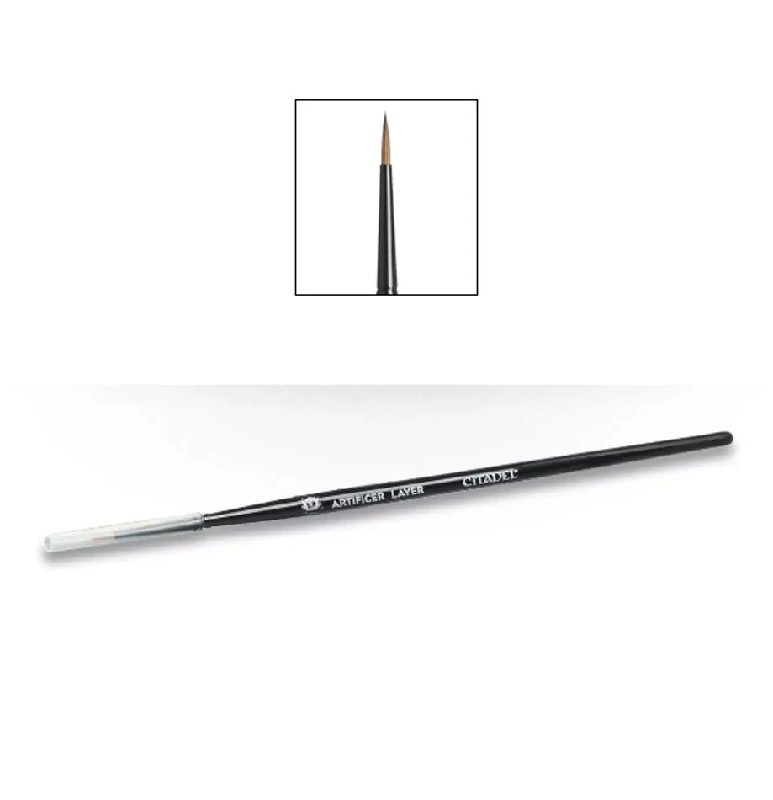 Games Workshop Citadel Medium Artificer Layer Brush with Protective Tube
