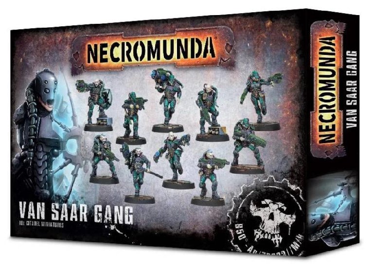 Necromunda: Van Saar Gang Box Set with 10 Plastic Miniatures