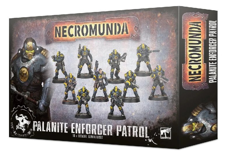 Necromunda Palanite Enforcer Patrol Plastic Kit with 10 Miniatures